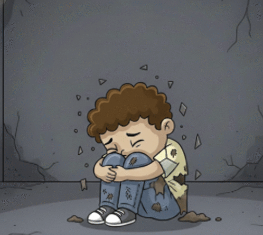 Criança com depressão