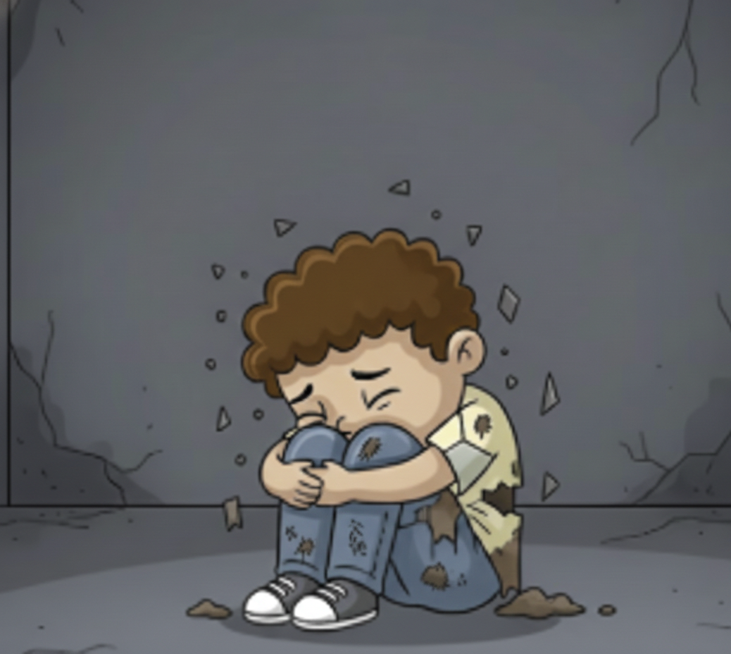 Criança com depressão